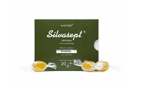 Silvasept karameles (kaklam), 84g